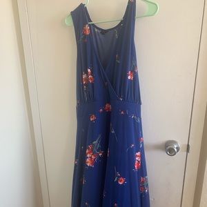 Blue floral dress